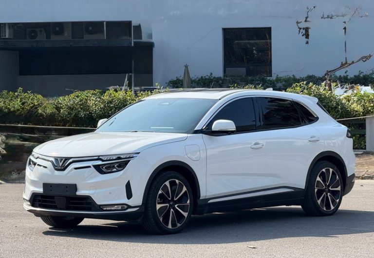 Xe Vinfast VF8 Plus Trắng Nội Thất Nâu Giá Rẻ Nhất